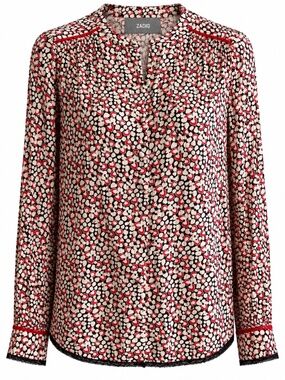 Zadig & Voltaire Tinay Print Coeur Blouse. Size S